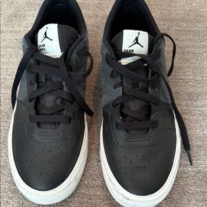 Jordan Black and Gray Men's Sneakers